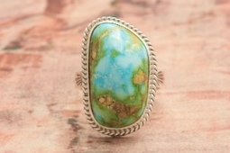 Genuine Sonoran Turquoise Sterling Silver Native American Ring